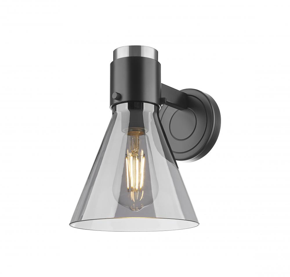 Lawton Cone - 1 Light - 8 inch - Matte Black - Sconce