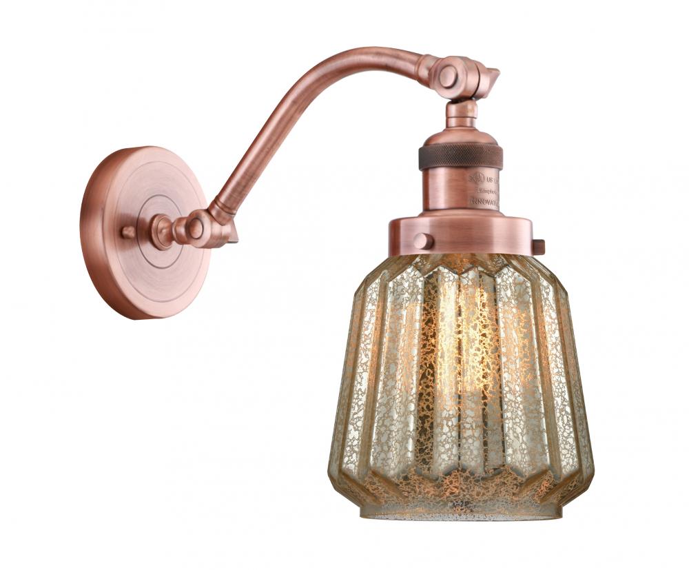 Chatham - 1 Light - 7 inch - Antique Copper - Adjustable Sconce