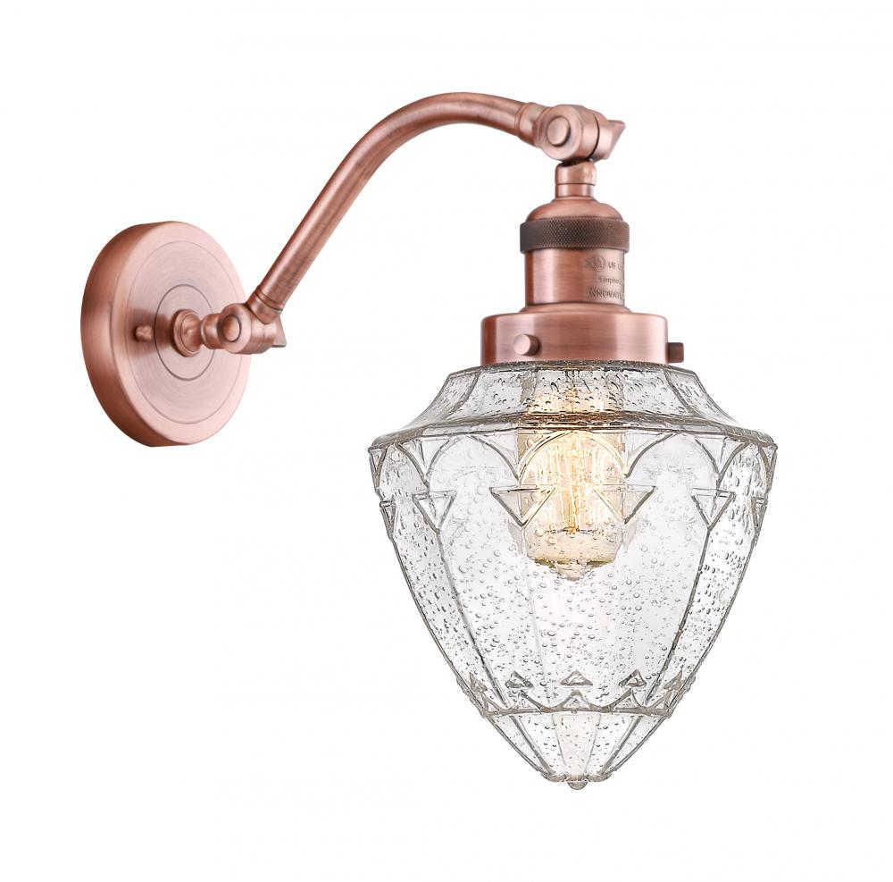 Bullet - 1 Light - 7 inch - Antique Copper - Adjustable Sconce