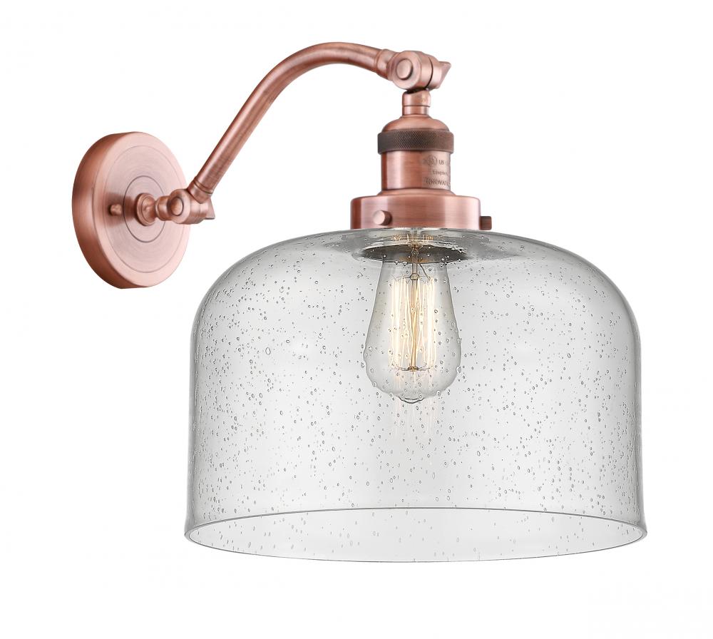 Bell - 1 Light - 12 inch - Antique Copper - Adjustable Sconce
