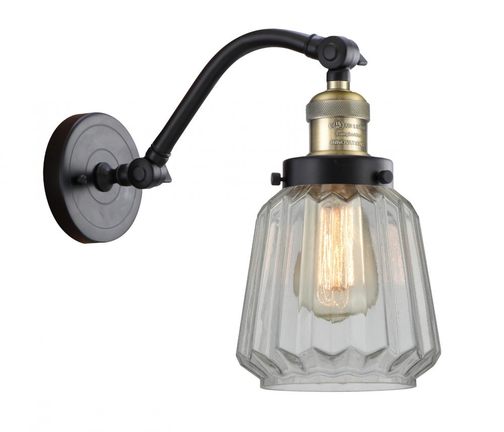 Chatham - 1 Light - 7 inch - Black Antique Brass - Adjustable Sconce