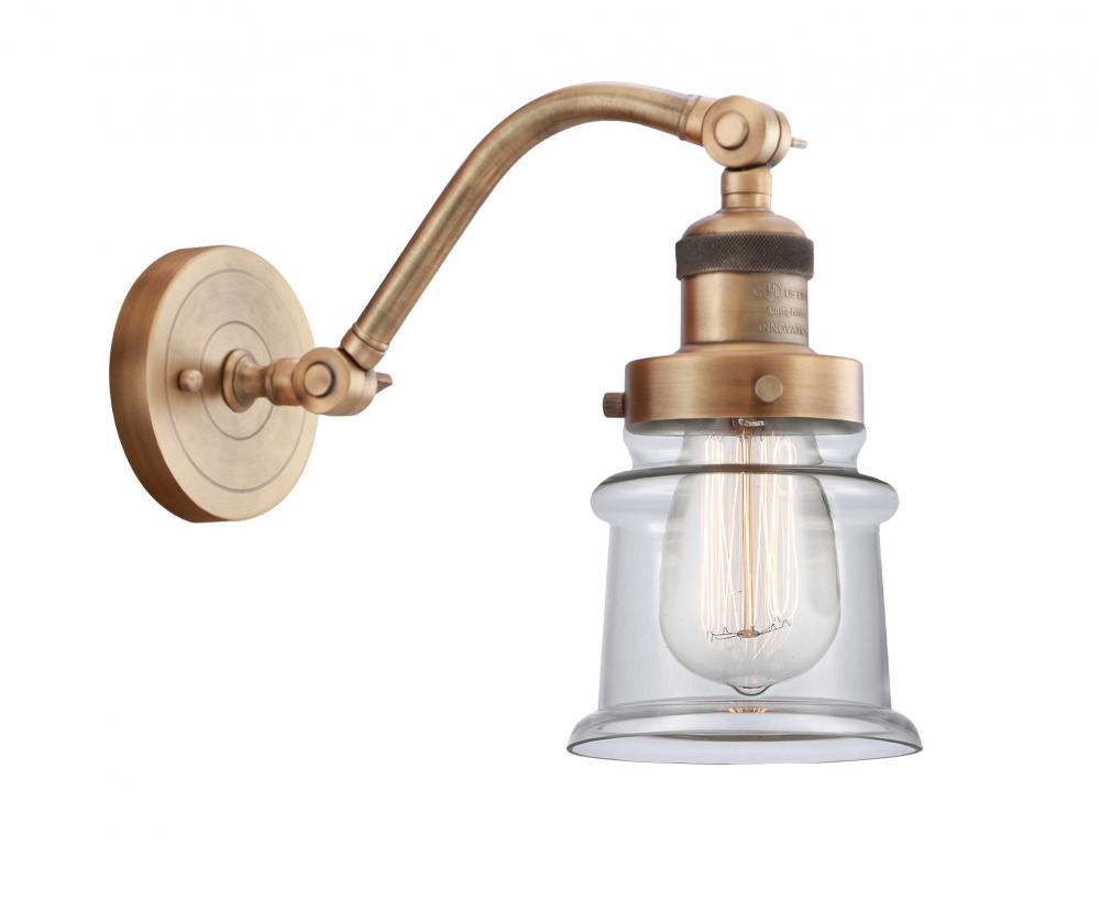 Canton - 1 Light - 7 inch - Brushed Brass - Adjustable Sconce