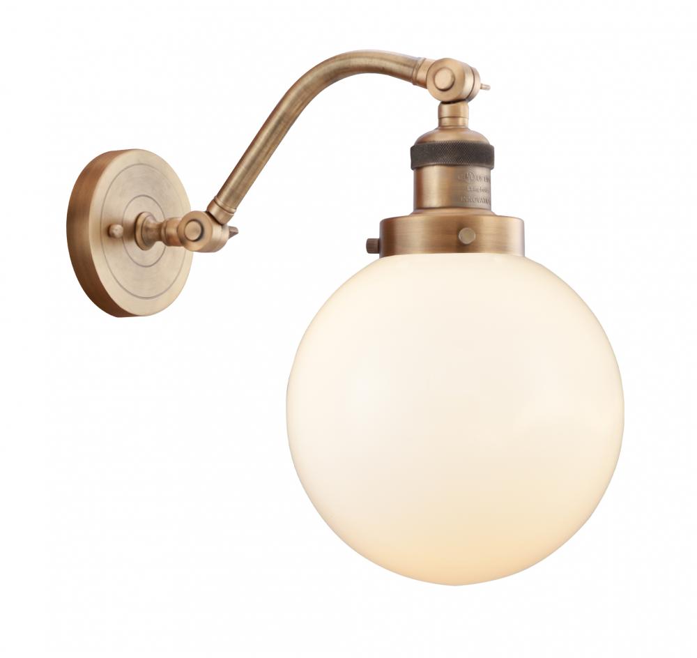 Beacon - 1 Light - 8 inch - Brushed Brass - Adjustable Sconce