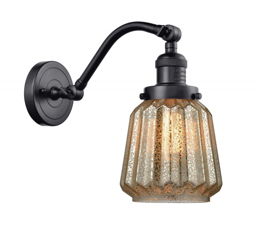 Chatham - 1 Light - 7 inch - Matte Black - Adjustable Sconce