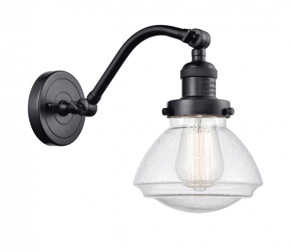 Olean - 1 Light - 7 inch - Matte Black - Adjustable Sconce