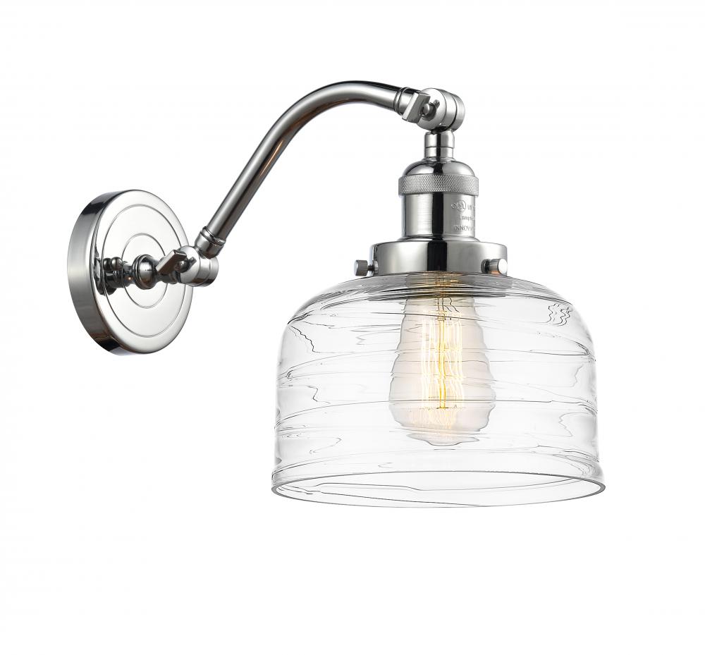 Bell - 1 Light - 8 inch - Polished Chrome - Adjustable Sconce