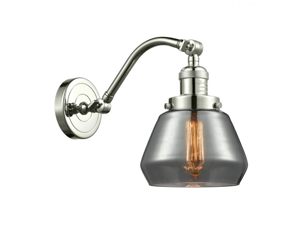 Fulton - 1 Light - 7 inch - Polished Nickel - Adjustable Sconce