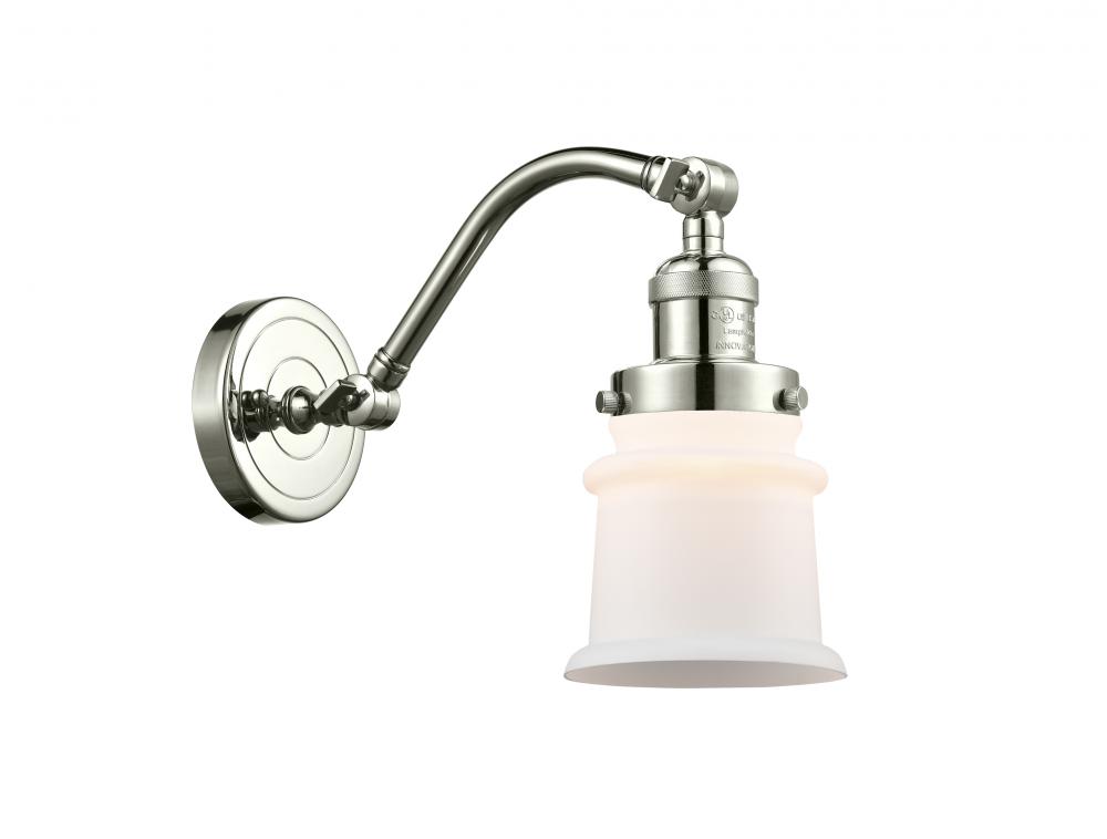 Canton - 1 Light - 7 inch - Polished Nickel - Adjustable Sconce