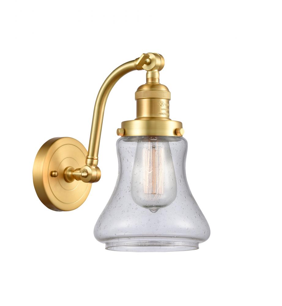 Bellmont - 1 Light - 7 inch - Satin Gold - Adjustable Sconce
