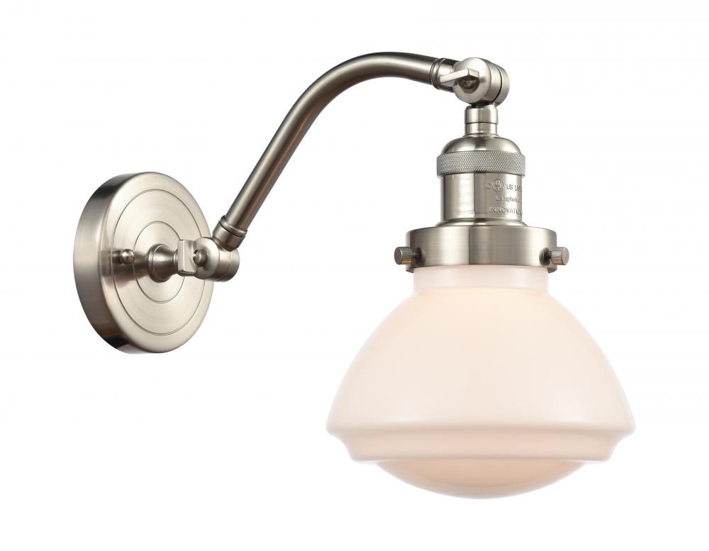 Olean - 1 Light - 7 inch - Brushed Satin Nickel - Adjustable Sconce