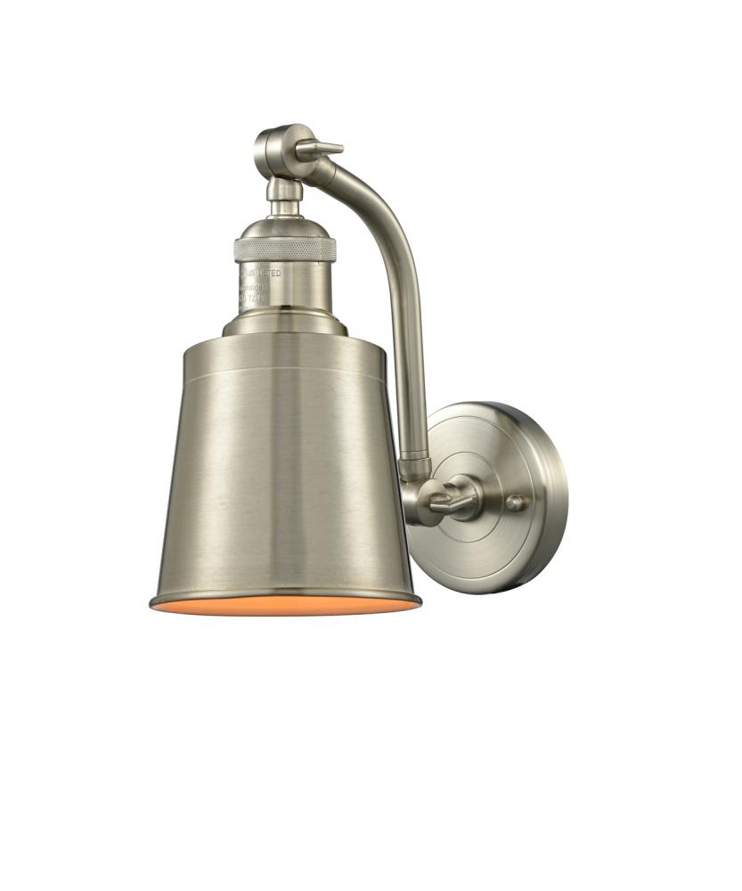 Addison - 1 Light - 5 inch - Brushed Satin Nickel - Adjustable Sconce