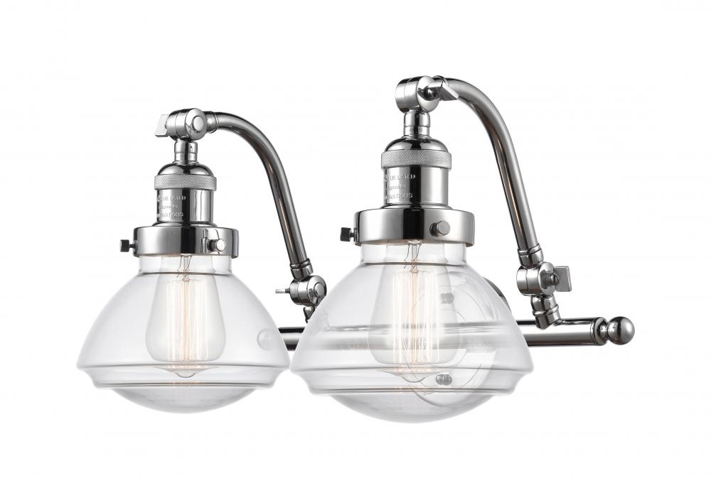 Olean - 2 Light - 19 inch - Polished Chrome - Adjustable Bath Vanity Light