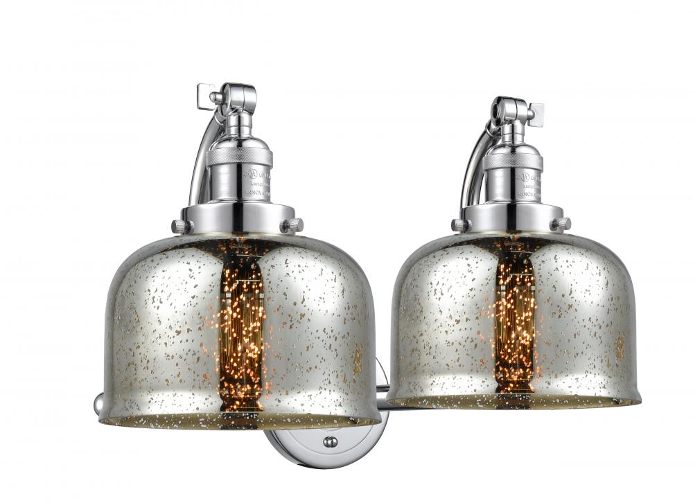 Bell - 2 Light - 18 inch - Polished Chrome - Adjustable Bath Vanity Light