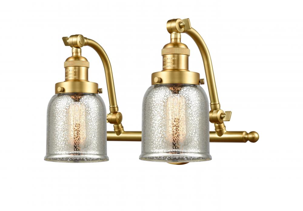Bell - 2 Light - 18 inch - Satin Gold - Adjustable Bath Vanity Light