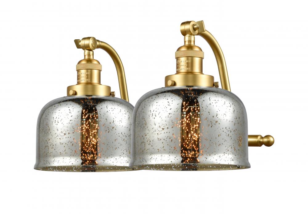 Bell - 2 Light - 18 inch - Satin Gold - Adjustable Bath Vanity Light