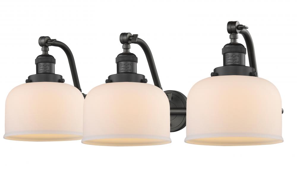 Bell - 3 Light - 28 inch - Oil Rubbed Bronze - Adjustable Bath Vanity Light