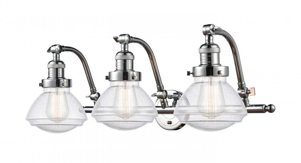 Olean - 3 Light - 29 inch - Polished Chrome - Adjustable Bath Vanity Light