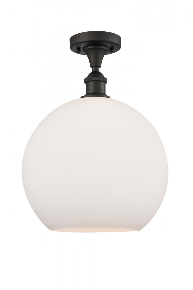 Athens - 1 Light - 12 inch - Oil Rubbed Bronze - Semi-Flush Mount