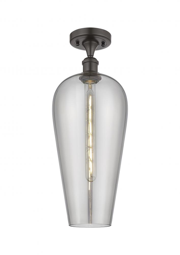 Chelsea - 1 Light - 8 inch - Oil Rubbed Bronze - Semi-Flush Mount