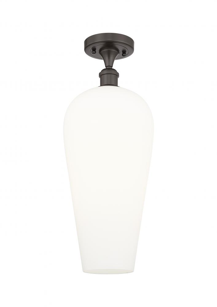 Chelsea - 1 Light - 8 inch - Oil Rubbed Bronze - Semi-Flush Mount
