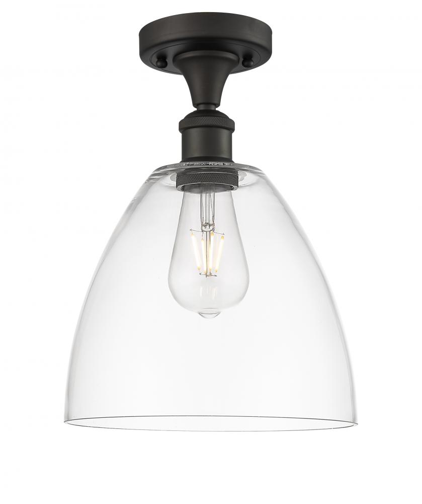 Bristol - 1 Light - 9 inch - Oil Rubbed Bronze - Semi-Flush Mount