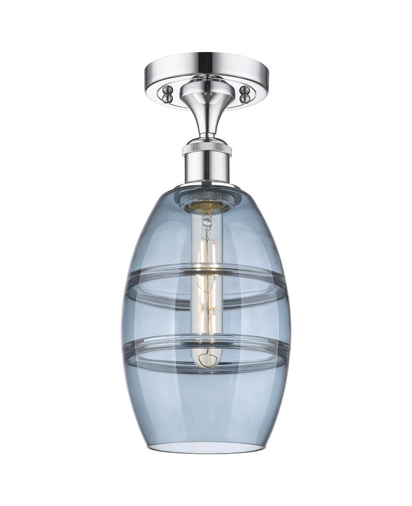 Vaz - 1 Light - 6 inch - Polished Chrome - Semi-Flush Mount