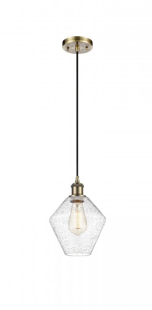 Cindyrella - 1 Light - 8 inch - Antique Brass - Cord hung - Mini Pendant