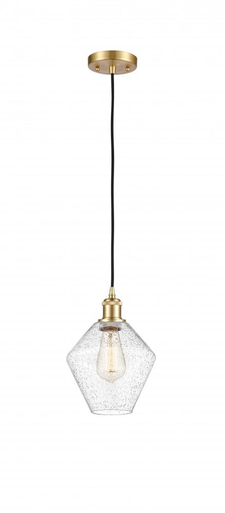 Cindyrella - 1 Light - 8 inch - Satin Gold - Cord hung - Mini Pendant
