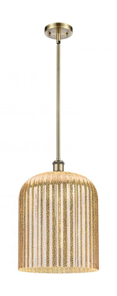 Bridal Veil - 1 Light - 5 inch - Antique Brass - Mini Pendant