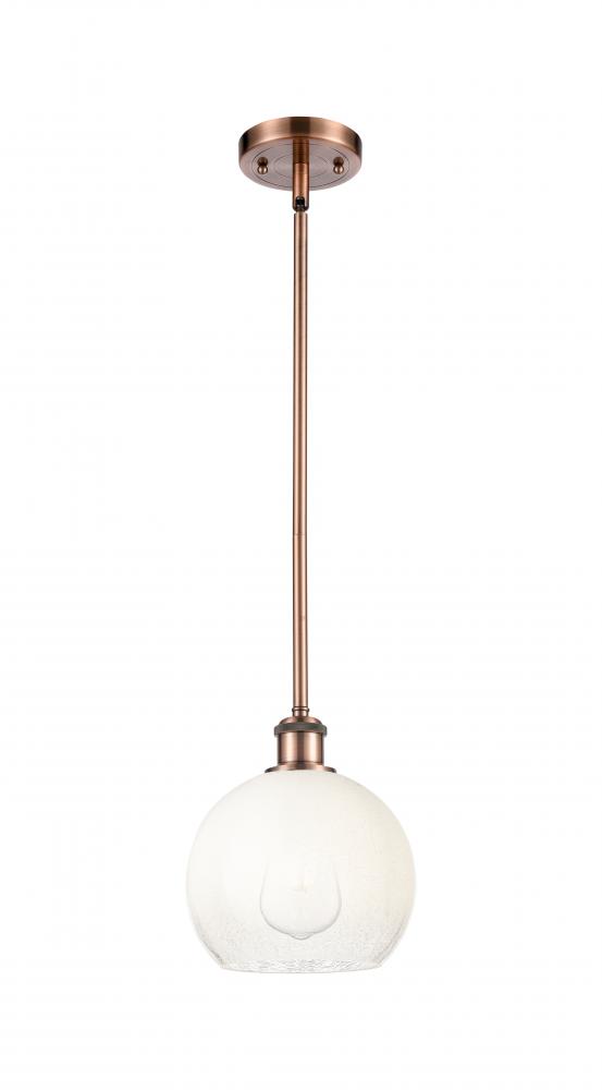 Brookhaven Globe - 1 Light - 8 inch - Antique Copper - Stem hung - Mini Pendant
