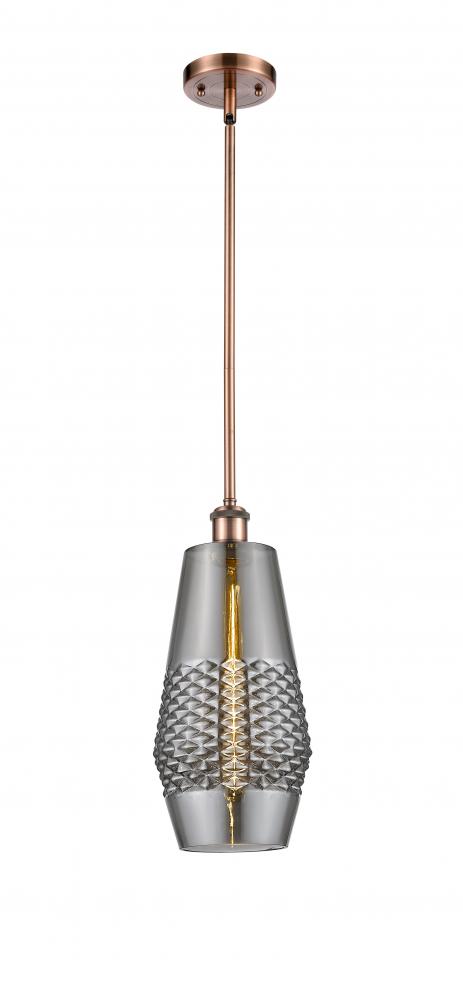 Windham - 1 Light - 7 inch - Antique Copper - Mini Pendant