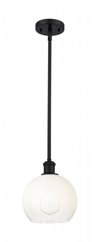 Brookhaven Globe - 1 Light - 8 inch - Matte Black - Stem hung - Mini Pendant