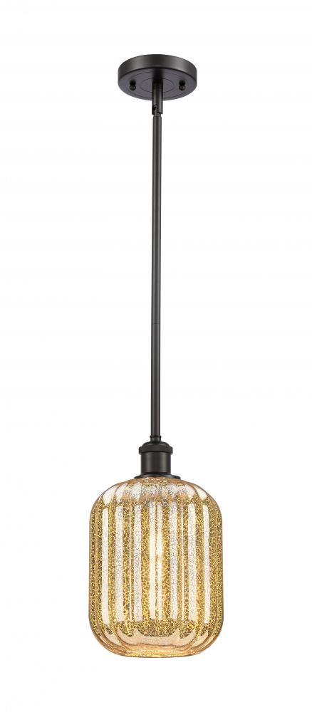 Preston Cylinder - 1 Light - 7 inch - Oil Rubbed Bronze - Stem hung - Mini Pendant