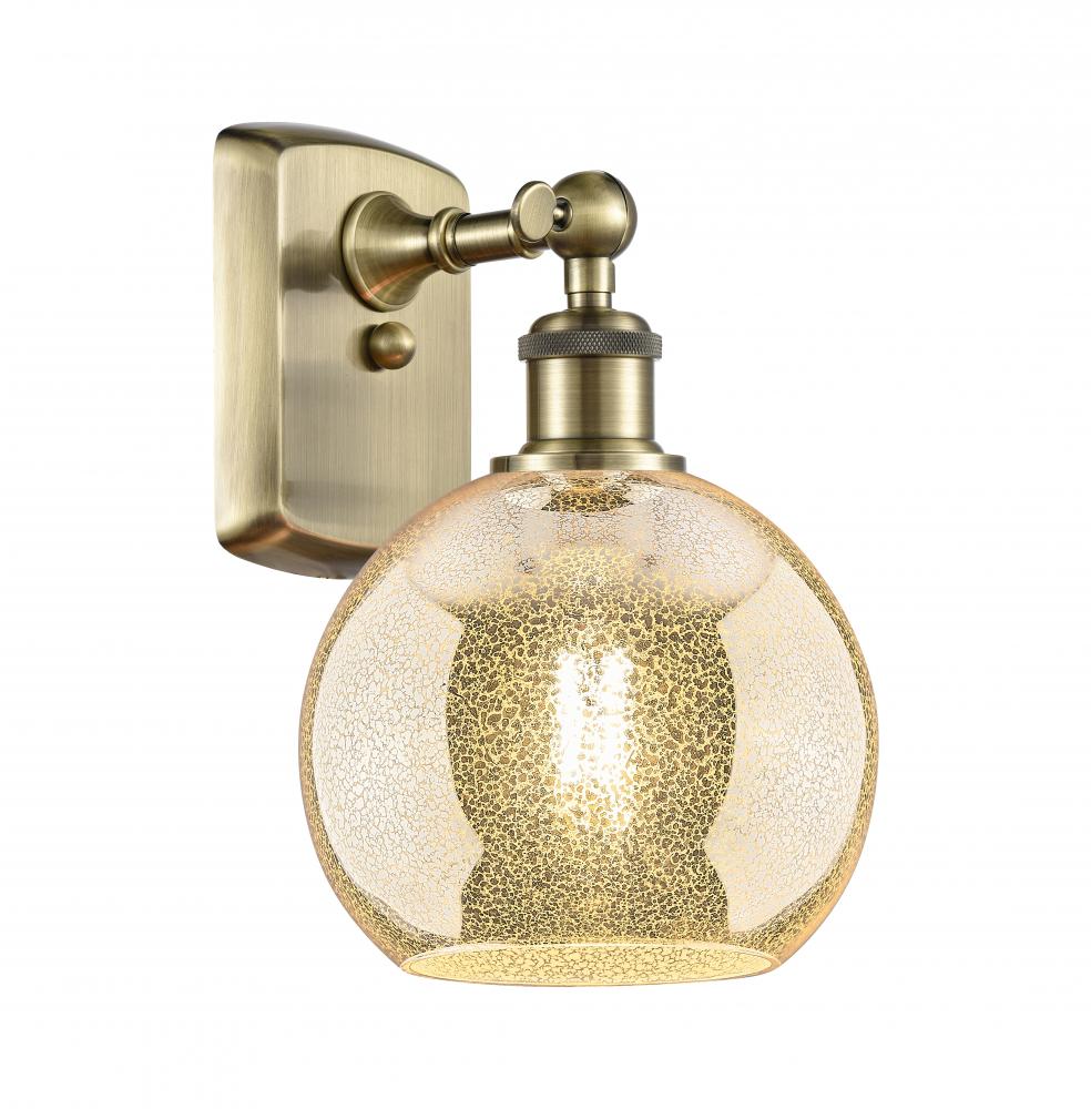 Athens - 1 Light - 8 inch - Antique Brass - Sconce