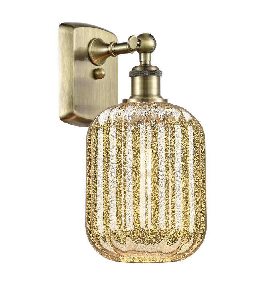 Preston Cylinder - 1 Light - 7 inch - Antique Brass - Sconce