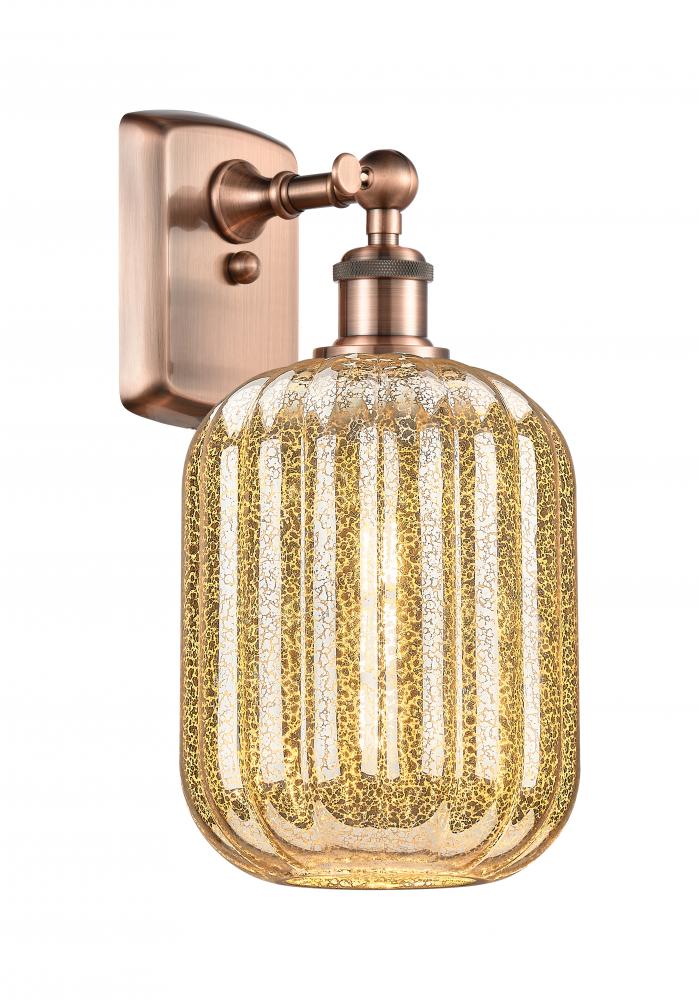 Preston Cylinder - 1 Light - 7 inch - Antique Copper - Sconce
