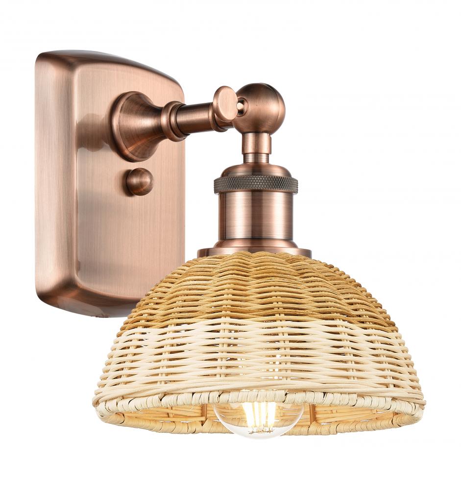 Bristol Natural II - 1 Light - 8 inch - Antique Copper - Sconce