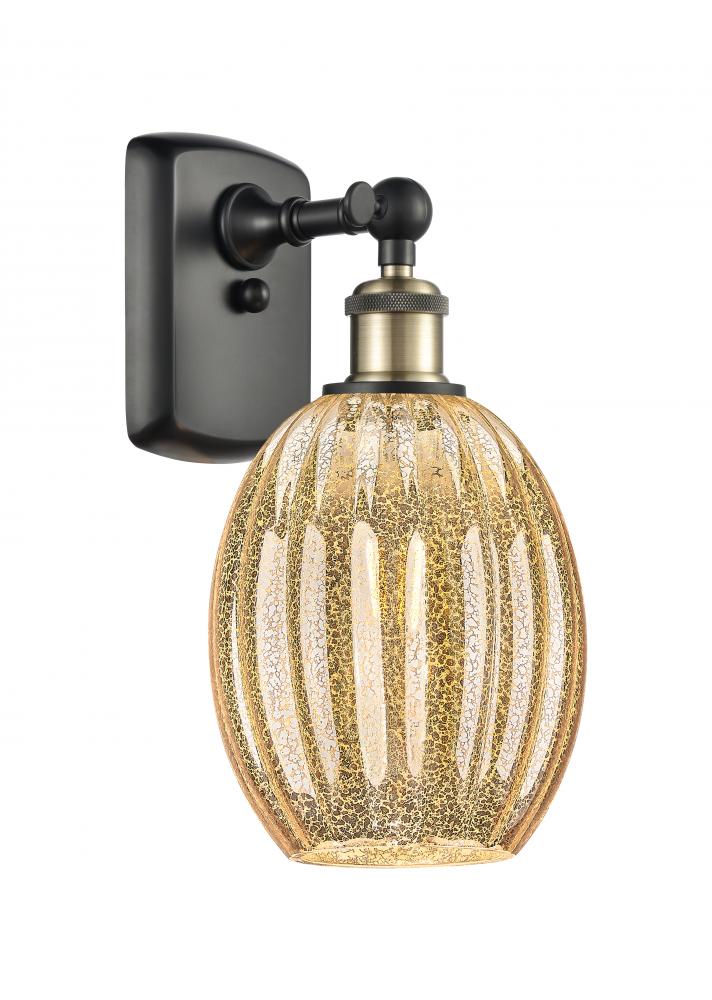 Preston Bulb - 1 Light - 6 inch - Black Antique Brass - Sconce