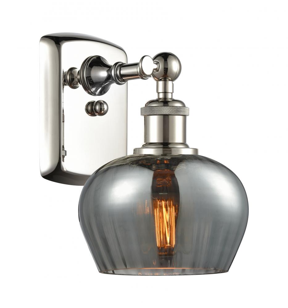 Fenton - 1 Light - 7 inch - Polished Nickel - Sconce