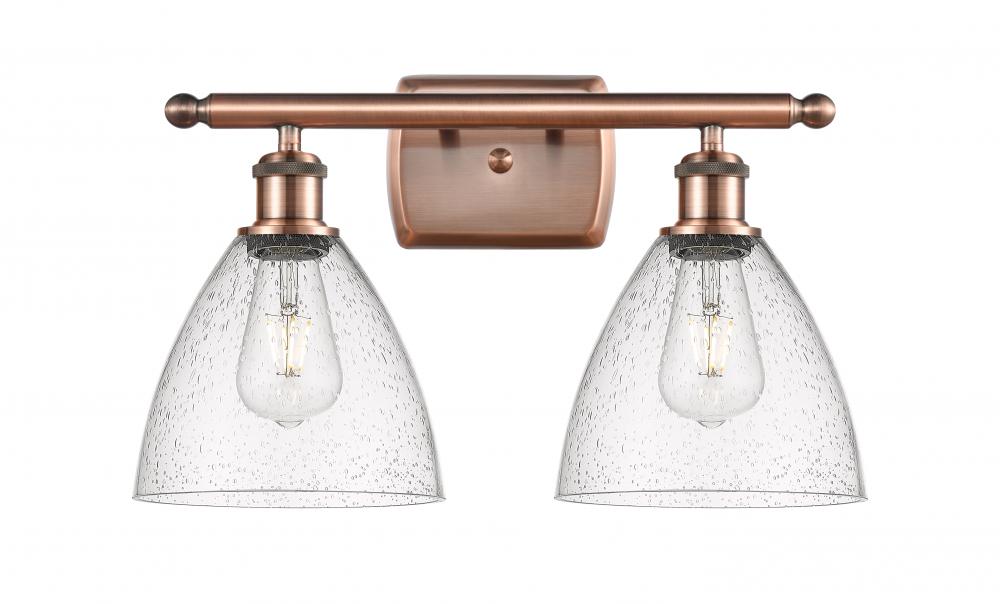 Bristol - 2 Light - 18 inch - Antique Copper - Bath Vanity Light