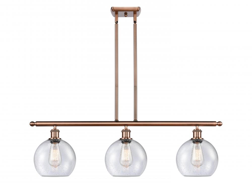 Athens - 3 Light - 36 inch - Antique Copper - Cord hung - Island Light