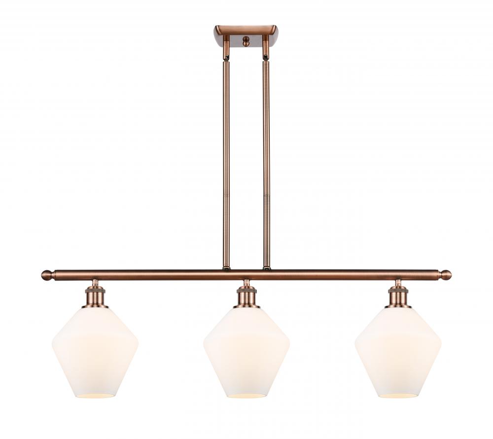 Cindyrella - 3 Light - 36 inch - Antique Copper - Cord hung - Island Light