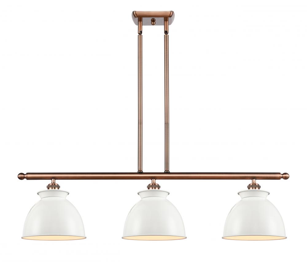 Adirondack - 3 Light - 36 inch - Antique Copper - Cord hung - Island Light