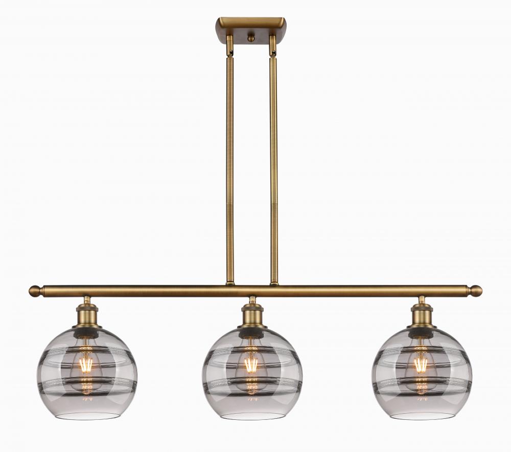 Rochester - 3 Light - 36 inch - Brushed Brass - Cord hung - Island Light