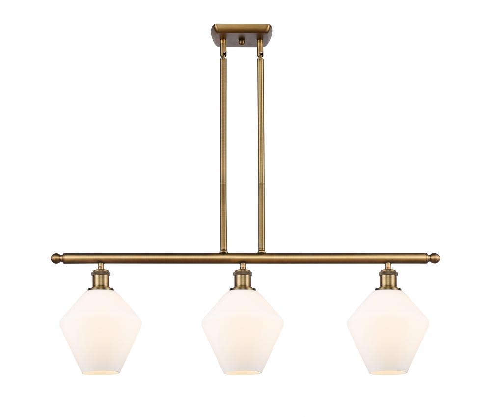 Cindyrella - 3 Light - 36 inch - Brushed Brass - Cord hung - Island Light