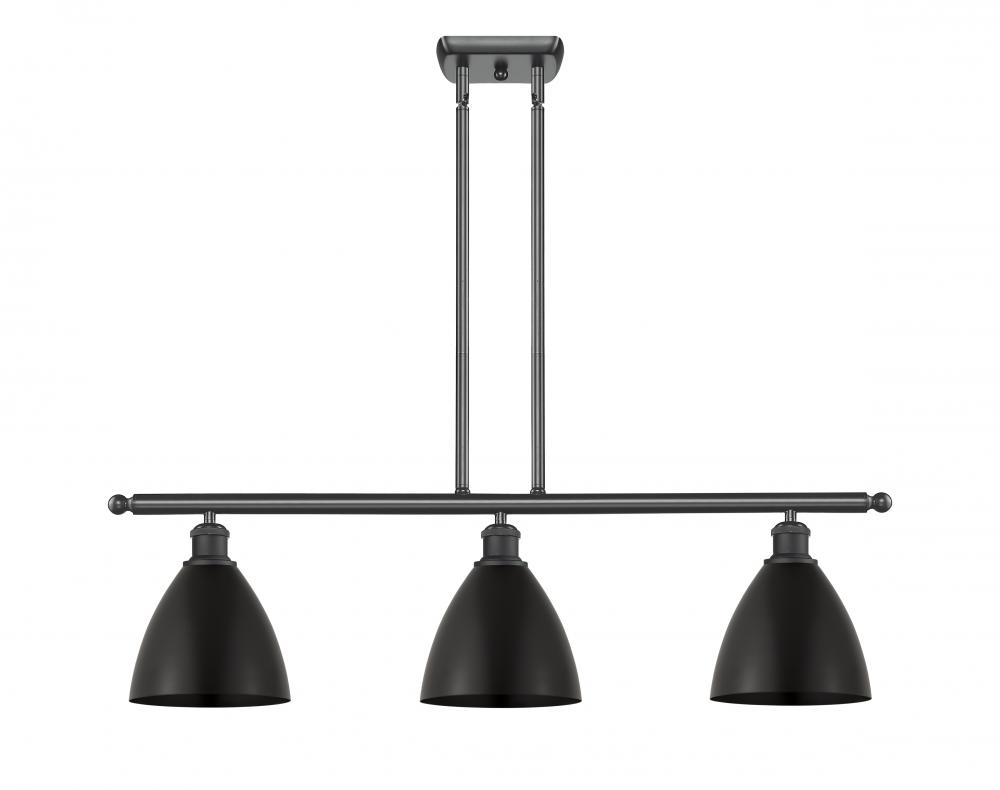 Bristol - 3 Light - 36 inch - Matte Black - Cord hung - Island Light