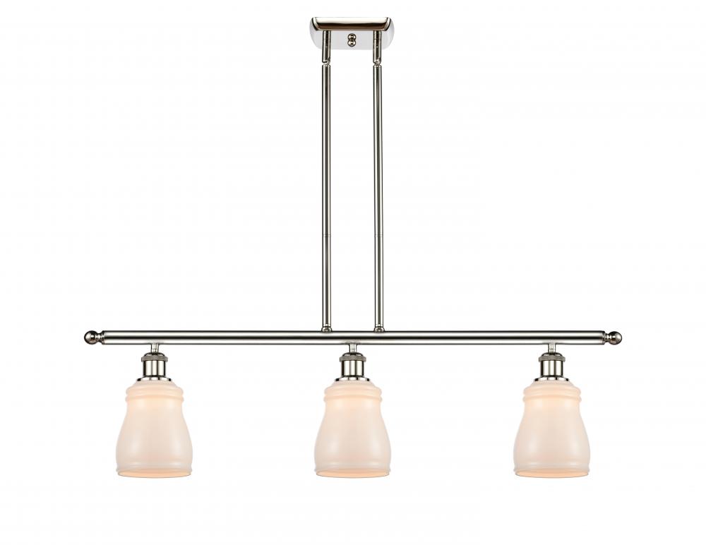 Ellery - 3 Light - 36 inch - Polished Nickel - Cord hung - Island Light