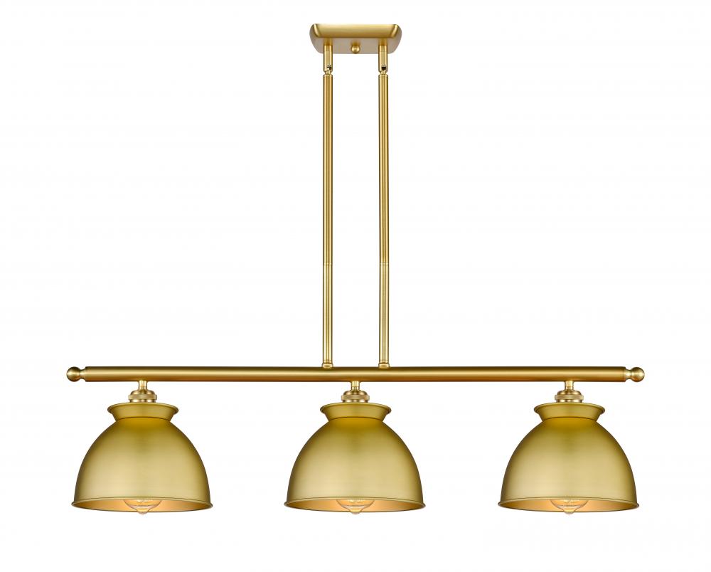 Adirondack - 3 Light - 36 inch - Satin Gold - Cord hung - Island Light