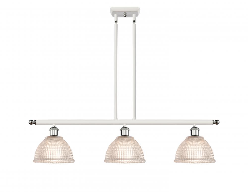 Arietta - 3 Light - 36 inch - White Polished Chrome - Cord hung - Island Light