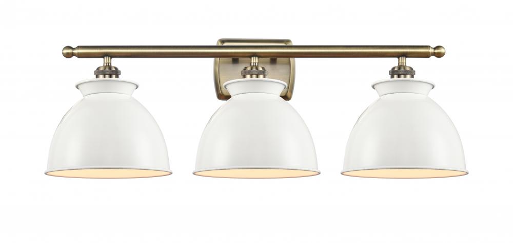 Adirondack - 3 Light - 28 inch - Antique Brass - Bath Vanity Light